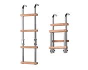VETUS FOLDING LADDER WITH TEAK STEPS - 3 OR 4 STEP (SLFM3A &amp;amp; SLFM4A) image
