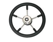 V57 STEERING WHEEL 360MM S.S/BLACK GRIP image