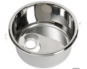 ROUND STAINLESS STEEL SINK  380mm width x 170mm depth image