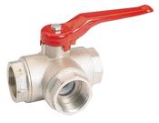 VETUS BRASS 3 WAY BALL VALVE image