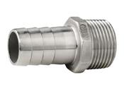 VETUS STAINLESS STEEL HOSE CONNECTOR (MALE THREAD)