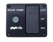 RULE 3 WAY LIGHTED ROCKER SWITCH PANEL 24V