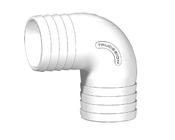 TRU DESIGN 90° HOSE CONNECTOR WHITE image