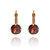 Lovett Earrings - Cushion Cut Burgundy image