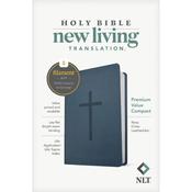 NLT - Premium Value Filament Compact Bible - Navy