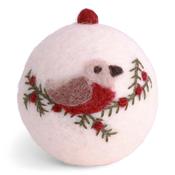 Gry &amp; Sif Christmas - Felt Robin Bauble image