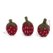 Gry &amp; Sif Decoration - Felt Strawberries set of 3