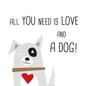 Napkins - Love and Dog