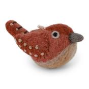 Gry &amp; Sif Decoration - Felt Bird - Rusty Wren