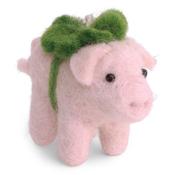 Gry &amp; Sif Christmas - Handmade Felt Pig with Clover