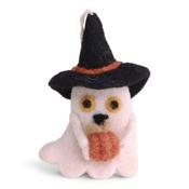 Gry &amp; Sif Halloween - Felt Ghost with Pumpkin