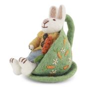 Gry &amp; Sif Decoration - Felt Bunny in a Cup with a Carrot