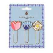 Designworks Ink - Set of 3 Paperclips - Floral