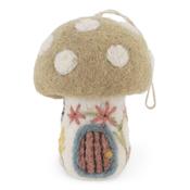 Gry &amp; Sif Decoration - Felt Mushroom House for Spring
