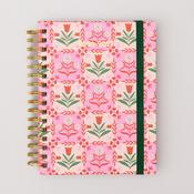 Bando 2026-20267 Diary - Medium 17-Mont Academic Planner - Pink Tile Floral