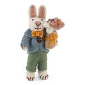 Gry &amp; Sif Decoration - Felt Bunny with Bouquet