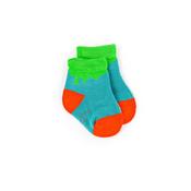 Polly &amp; Andy Bamboo Childrens Socks - Paint Drip Green