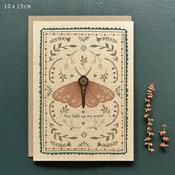 East of India Card - Moth