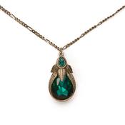 Lovett Necklace - Art Nouveau Palm Leaf