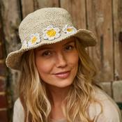 Pachamama Hemp &amp; Cotton Hat - Daisy Chain image