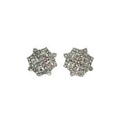 Lovett Earrings - Diamante Cluster Studs