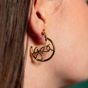Don't Kill My Vibe Earrings - Grá Beag Hoops