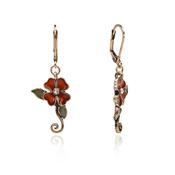 Lovett Earrings - Art Nouveau Floral Drop image