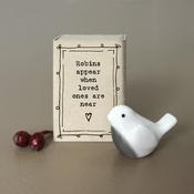 East of India Matchbox - Robin