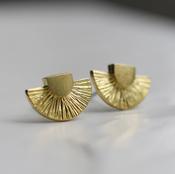 Silk Purse, Sow's Ear Jewellery - Art Deco Stud Earrings