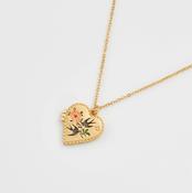 Fable Necklace - Swallow Heart Locket Chain image