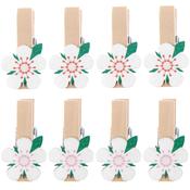 Paper Poetry Wooden Pegs - Strawberry Blossom
