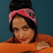 Powder Headband - Embroidered Wild Woodland Bubblegum image