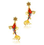Bill Skinner Earrings - Koi Carp Drop Earring