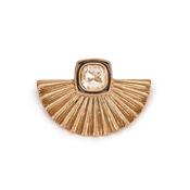 Lovett Brooch - Art Deco Gold Fan image