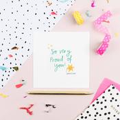 Pickled Pom Pom Card - So Very Proud of You! image