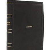 NKJV - Deluxe Thinline Reference Bible - Black Leathersoft image