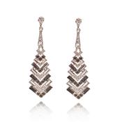 Lovett Earrings - Art Deco Chevron Empire State image