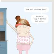 Rosie Made a Thing Card - Did 500 crunches image