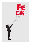 Ray Hurley A4 Print - Boy with Balloons - FECK