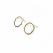 Lynsey de Burca Earrings - Ancaire Yellow Gold Vermeil Circle Studs
