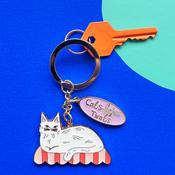 Disaster Designs Keyring - Cats Before Twats image