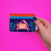 Disaster Designs Cardholder - Coral Crab