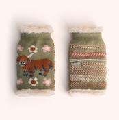 Powder Wrist Warmers - Highland Cow