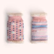 Powder Wrist Warmers - Westie