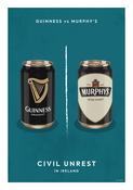 Ray Hurley A4 Print - Civil Unrest in Ireland - Guinness vs Murphy's