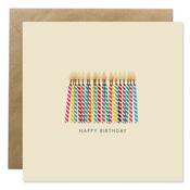 Bold Bunny - Happy Birthday Candles