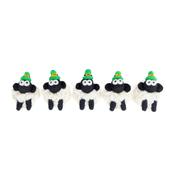 Erin Knitbits Magnet - Knitted Wool Leprechaun Sheep