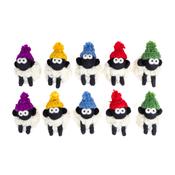 Erin Knitbits Magnet - Knitted Wool Sheep with Bobble Hat