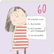 Rosie Made a Thing Card - 60's Bucket List
