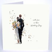Luxury Extra Large Card - With Love on Your Wedding Day image